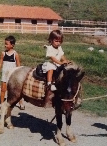 my first time riding a horse