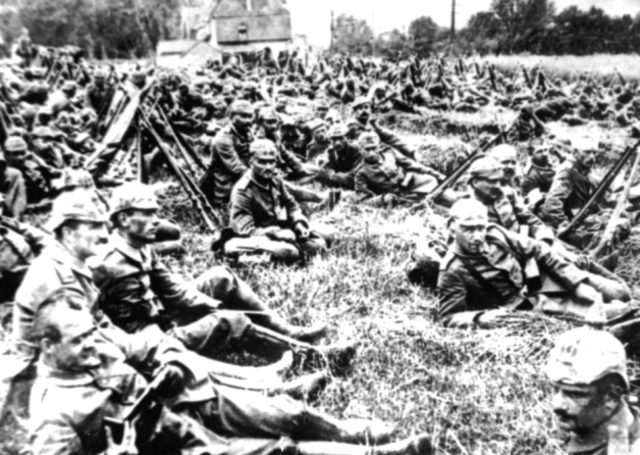 Germans are driven back to Belgium