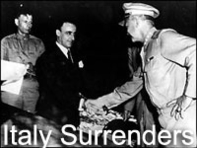 Italy surrenders to the Allies