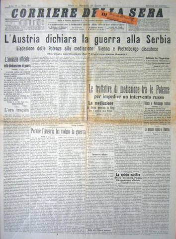 Inizio ufficiale del conflitto