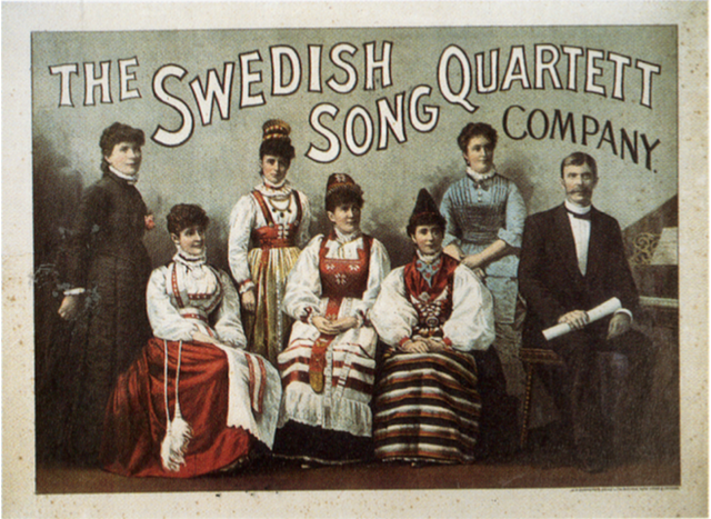 El cuarteto de la canción sueca- 1867