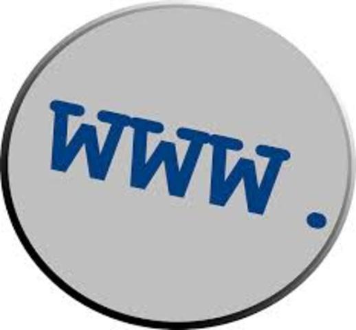 aparicion de la primera pagina web