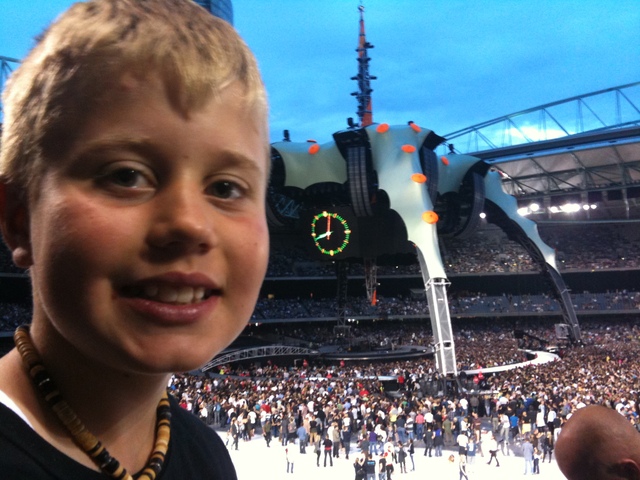 Went to the U2 360 tour in Melbourne (first concert)