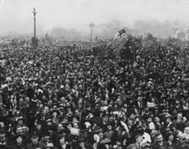 Germany signed an armistice with the Allies – the official date of the end of World War One.