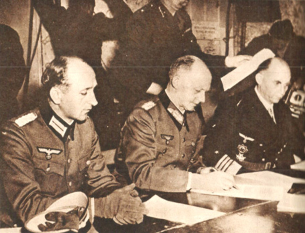 Germany surrenders unconditionally