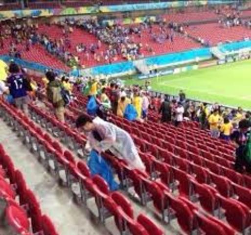 japanese in stadium in brazil