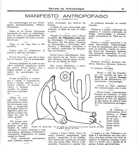 “Manifesto Antropófago” por Oswald de Andrade