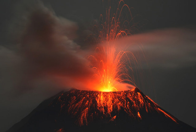 volcanic eruption