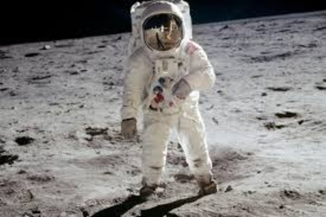 The landing of a man on the moon
