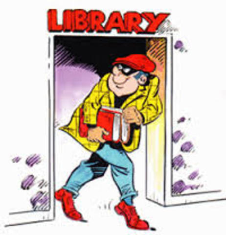 Mountaug takes a book  from a house