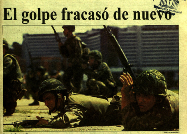 Segundo intento de golpe contra Carlos Andrés Pérez