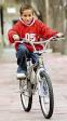 Aprendí a andar en bici