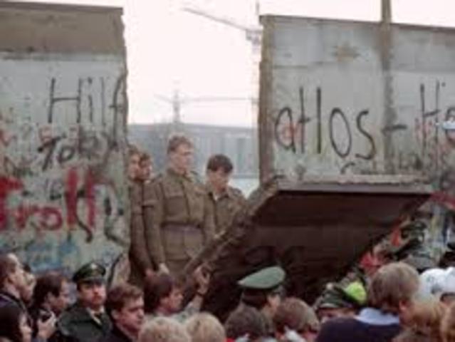 The fall of the Berlin wall