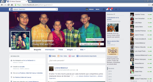 mi primera vez con las redes sociales (JEISON ANDRES GUERRERO)