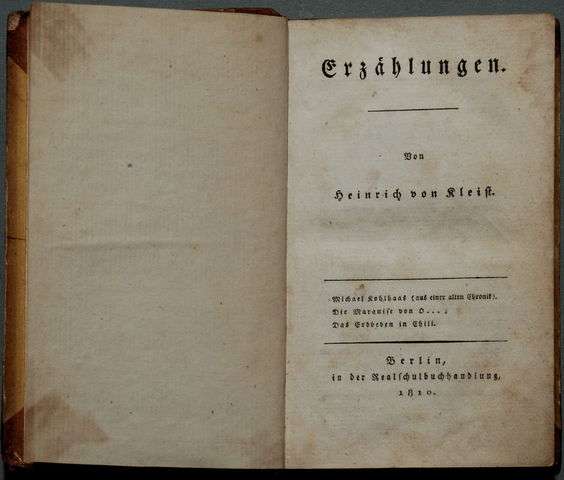 Michael Kohlhaas, Heinrich von Kleist