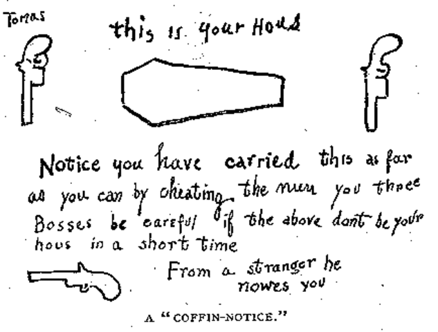 Coffin Notices Posted in Schuylkill County