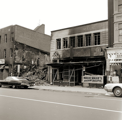 President visits street in DC hurt by race riots