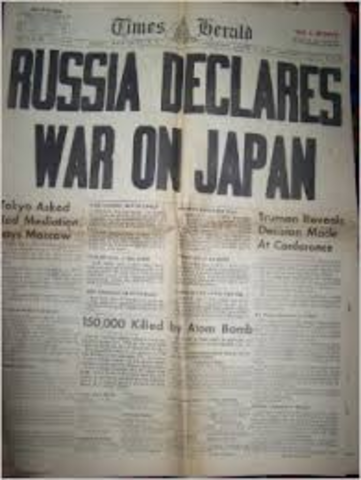Russia Declares War on Japan