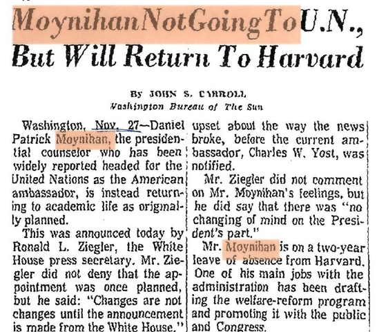 Pat sends a letter to Nixon turning down the job at the UN