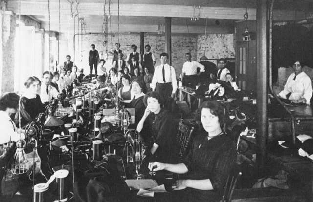 Women working in the garment factory