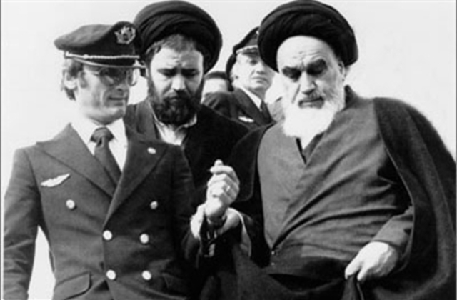Khomeini returns from exile