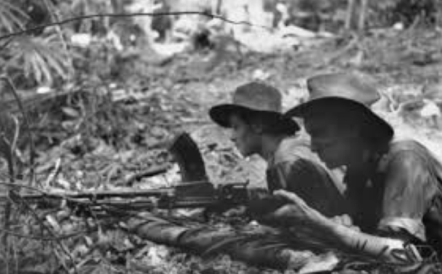 Japanese land at Papua