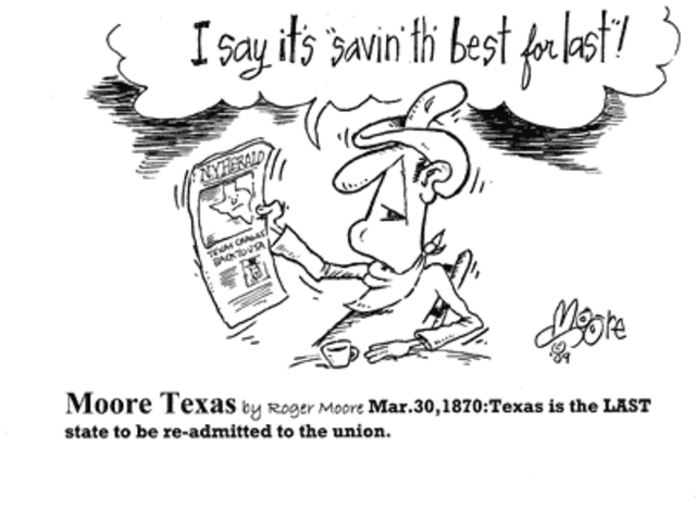 Texas is Readmitted to the U.S.