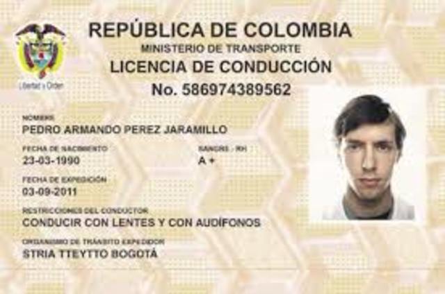 licencia de conducir