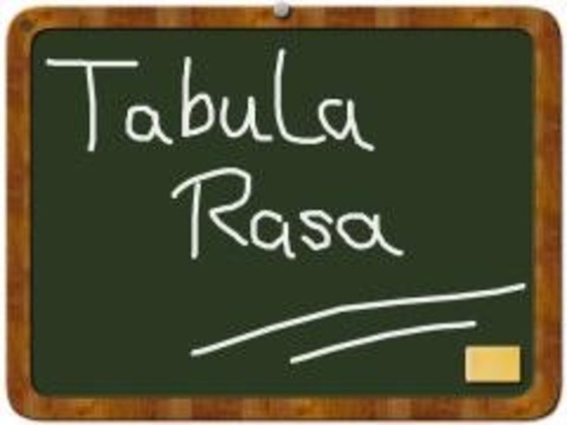 Niño como tabula Raza
