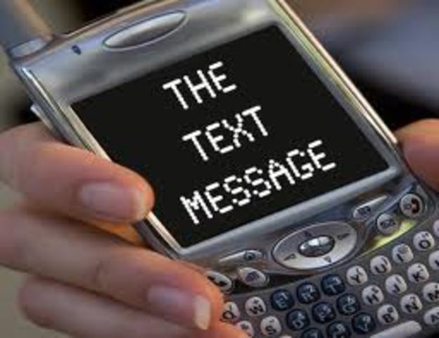 Celular con mensaje de texto