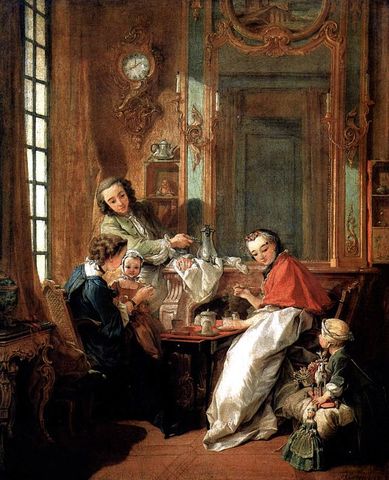 François Boucher, Le Déjeuner, (1739, Louvre),