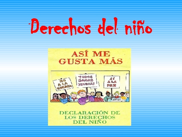 Declaración Universal de los Derechos del Niño