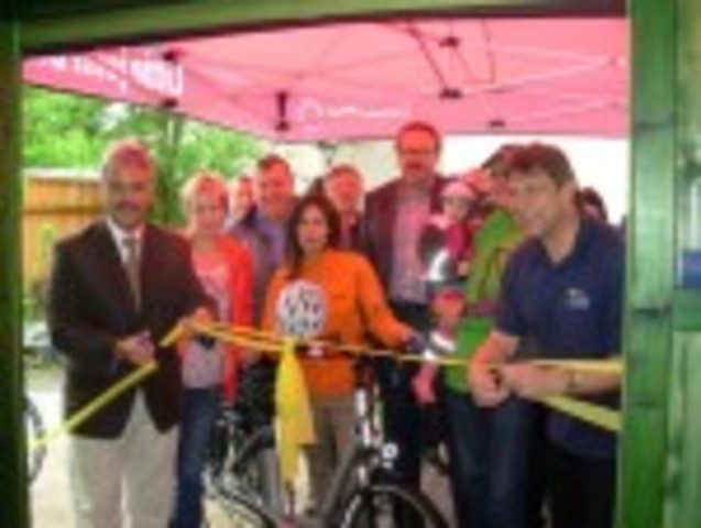 Einweihung der Fahrradausleihstation