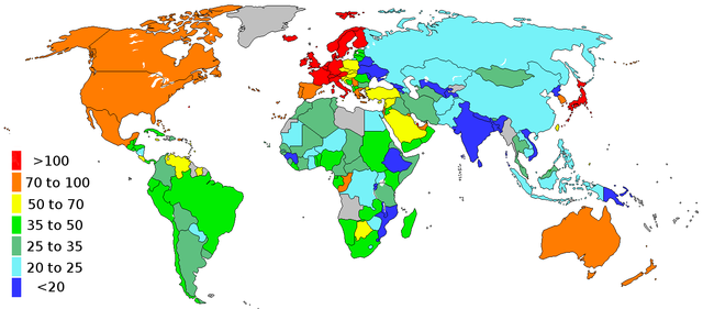 I 2003 steg Kinas BNP udtrykt som en købekraftsparitet