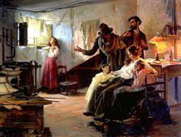 Ejecutacion de anarquistas italianos