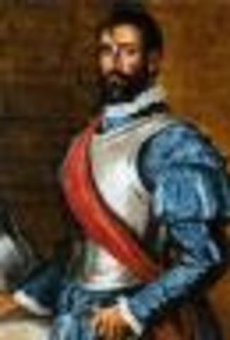 Alvar Nunez Cabez de Vaca shipwrecked near Galveston and begin exploring