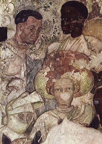 Group of Knights Fresco from the Walls of the “Hall of Pisanello," Pisanello