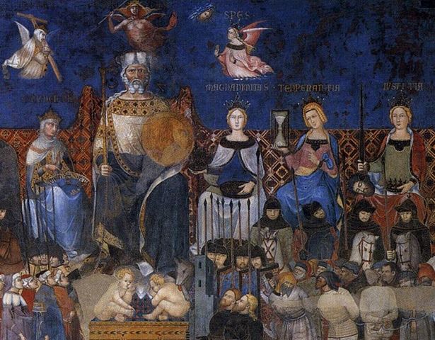The Allegory of Good and Bad Government by Ambrogio Lorenzetti