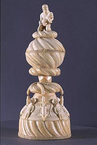 Floral Workshop, Foliage Master (Sierra Leone, West Africa) Afro-Portuguese Saltcellar