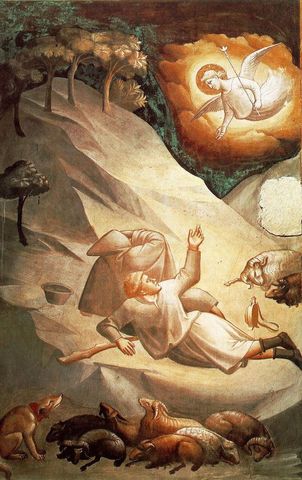 The Angelic Announcement to the Shepherds by Taddeo Gaddi