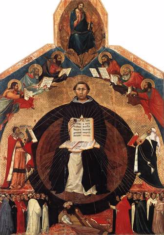 Triumph of St Thomas Aquinas by Francesco Traini
