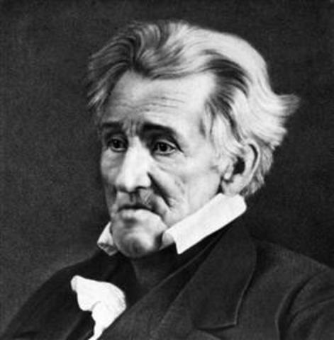Andrew Jackson takes office
