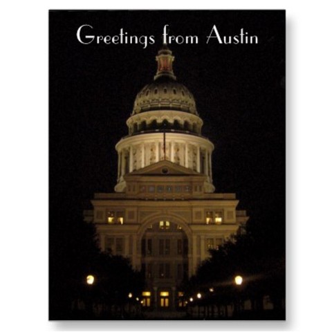Texas state capitol building burns