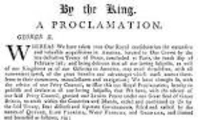 The Proclamation of 1763