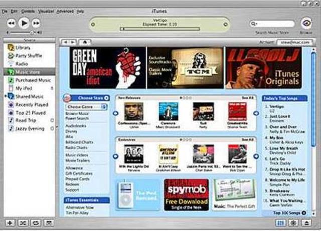 Apple iTunes Music store was launched