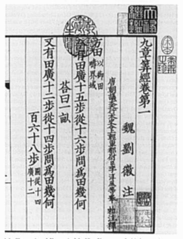 Matemática en la China clásica (c. 500 a. C. – 1300 d. C.)