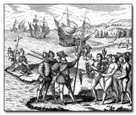 America being initially inhabited