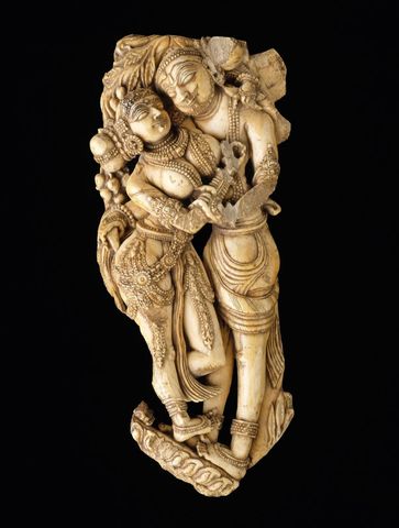 Ivory Sculpture of Lovers