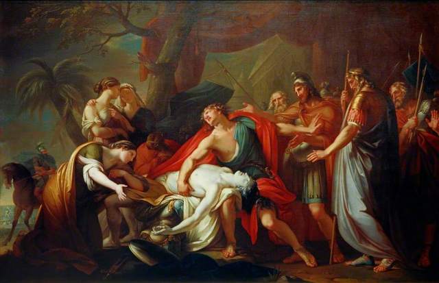 Achilles Lamenting the Death of Patroclus