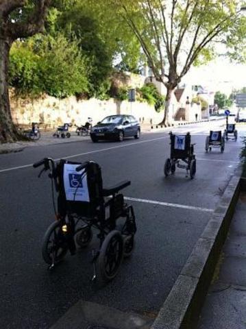 Disabled parking abuse protest